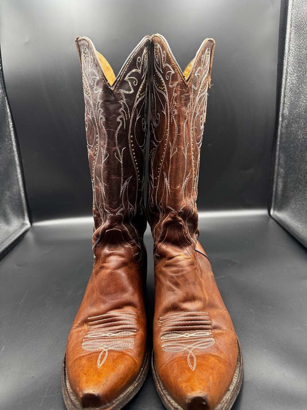 Idyllwind Women's Brown Leather Embroidered Western Cowboy Boots Size 9 B